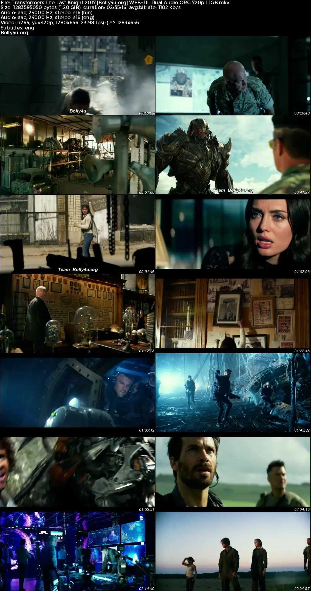 Transformers The Last Knight 2017 WEB-DL Hindi Dual Audio ORG Full Movie Download 1080p  720p  480p