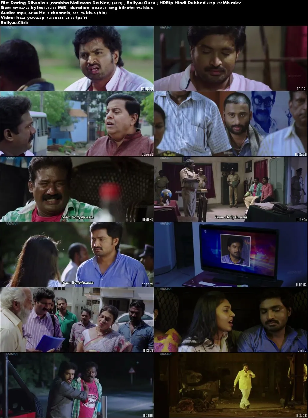 Daring Dilwala 3 2019 HDRip 750MB Hindi Dubbed 720p Download