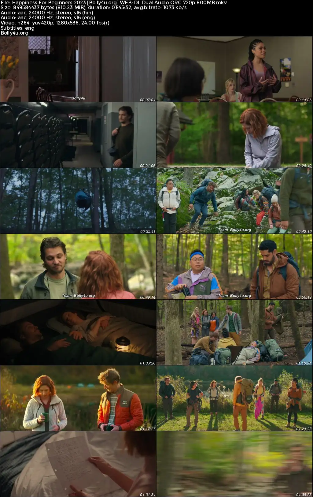 Happiness For Beginners 2023 WEB-DL Hindi Dual Audio ORG Full Movie Download 1080p  720p  480p