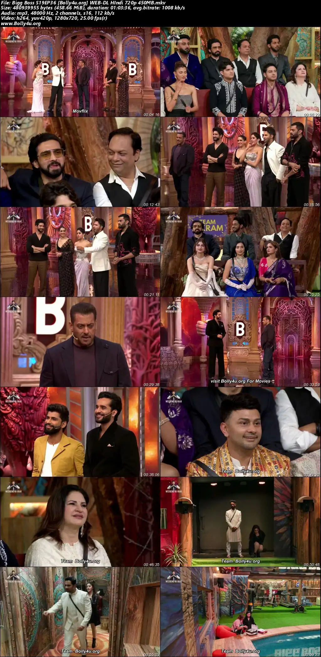 Bigg Boss 2025 WEB-DL Hindi S19EP36 Download 720p  480p