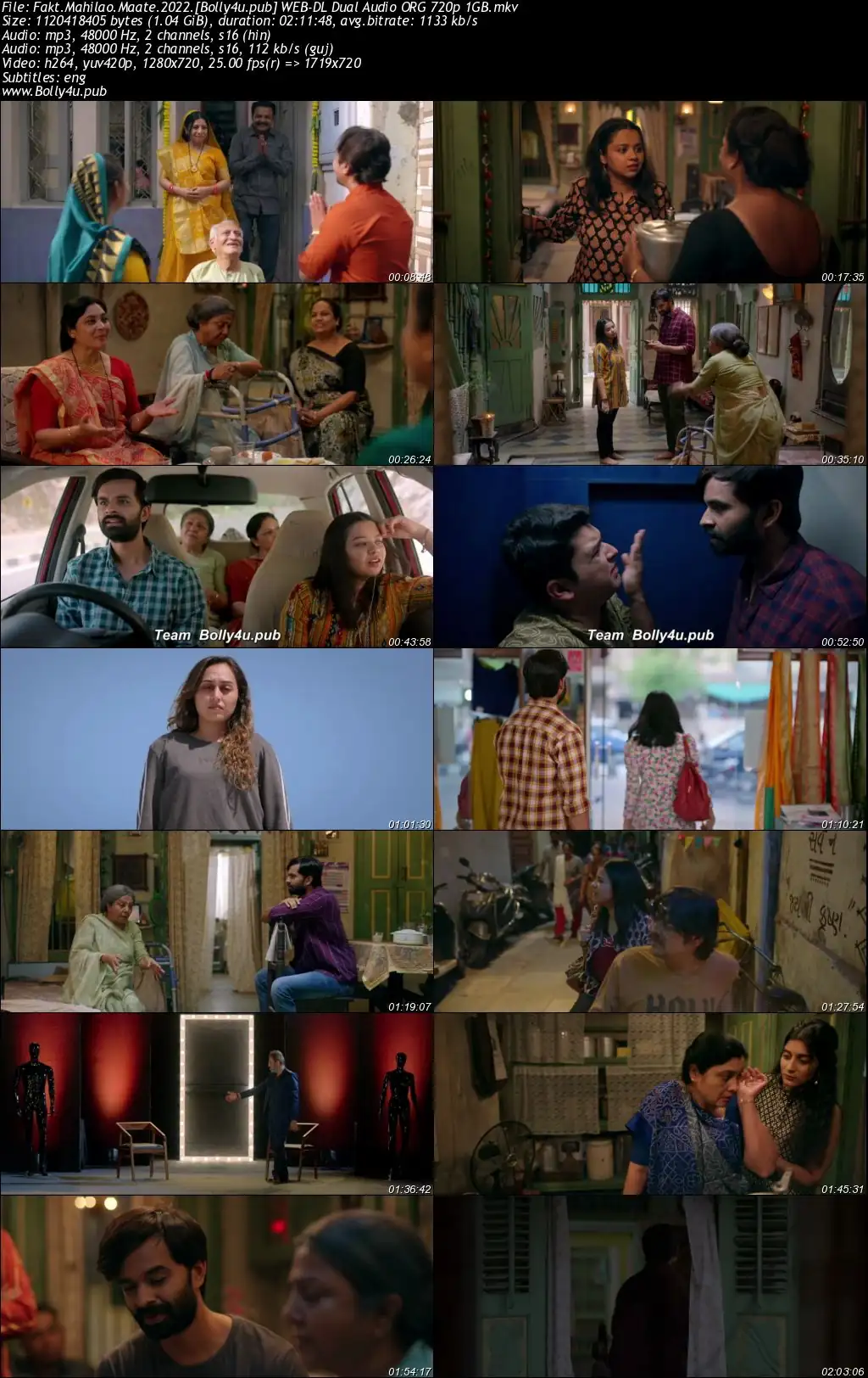 Fakt Mahilao Maate 2022 WEB-DL Hindi Dual Audio ORG Full Movie Download 1080p  720p  480p