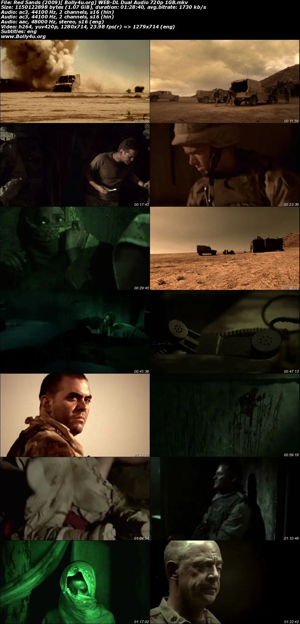 Red Sands 2009 WEB-DL Hindi Dual Audio Full Movie Download 720p  480p