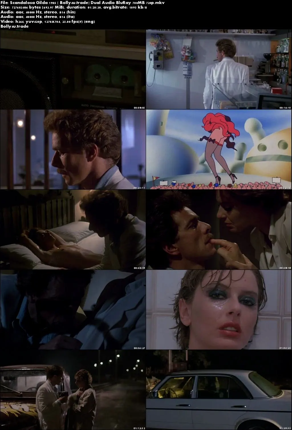  Scandalosa Gilda 1985 BRRip 300MB Hindi Dual Audio 480p Download