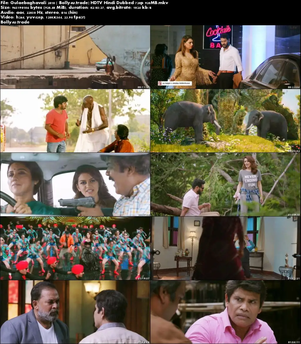 Gulaebaghavali 2018 HDRip 900MB Full Hindi Dubbed Movie Download 720p