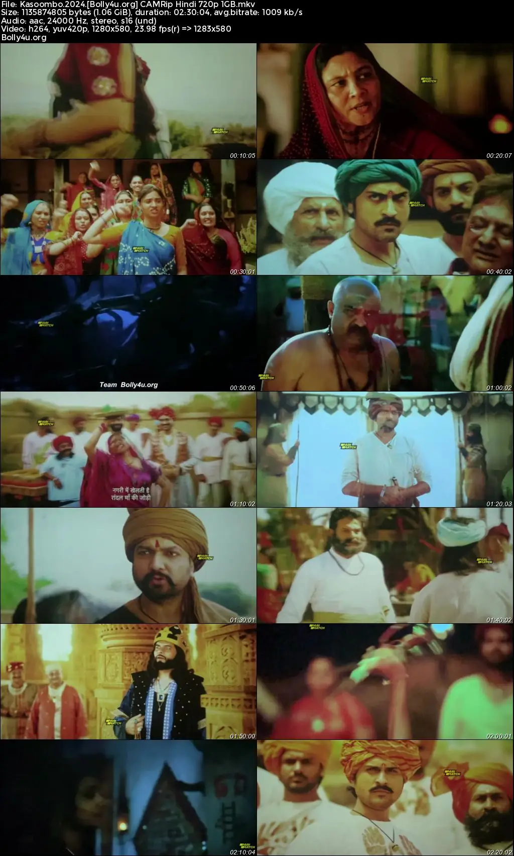 Kasoombo 2024 CAMRip Hindi Full Movie Download 1080p  720p  480p