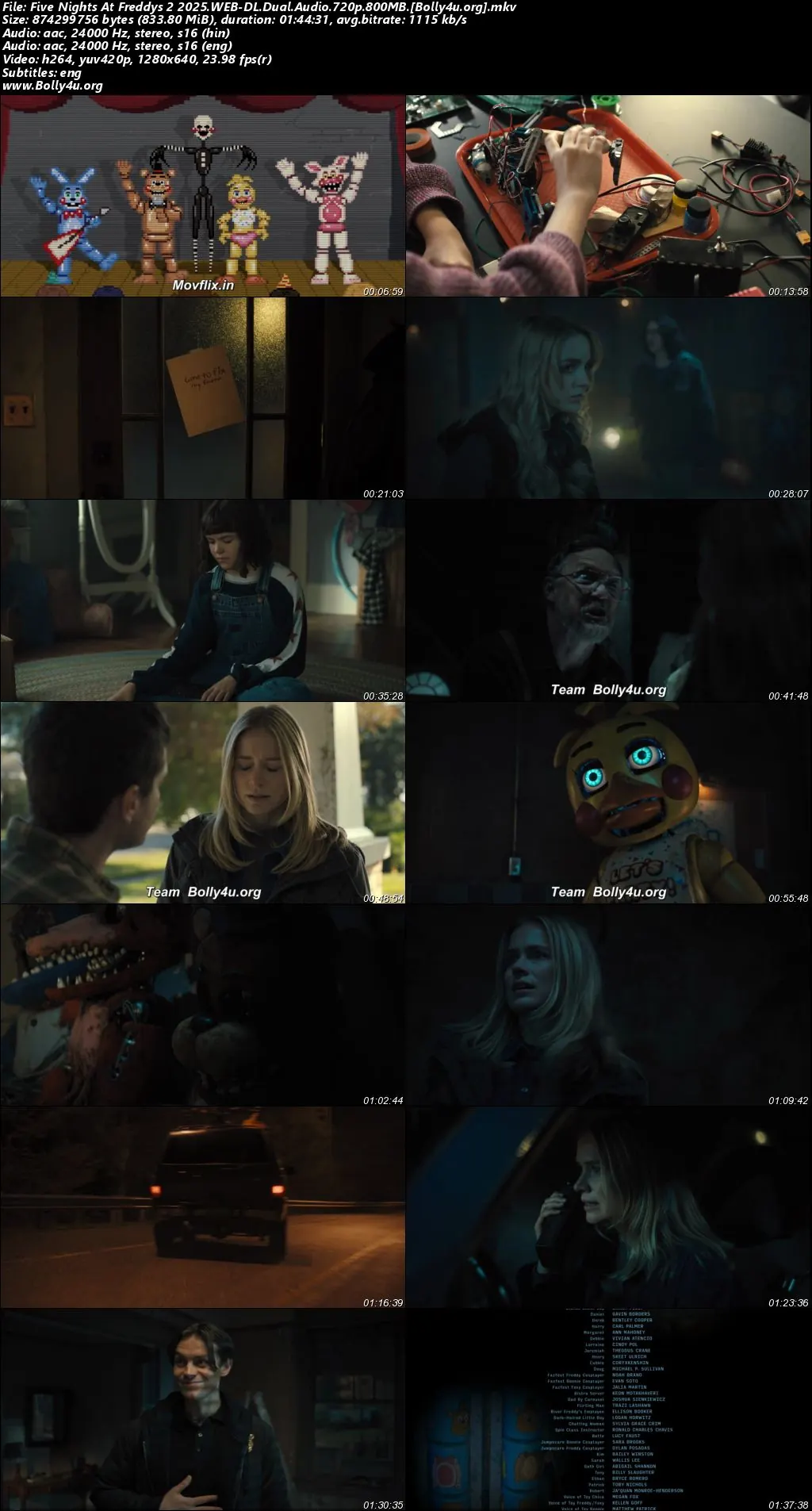 Five Nights At Freddys 2 2025 WEB-DL Hindi Dual Audio ORG Full Movie Download 1080p  720p  480p