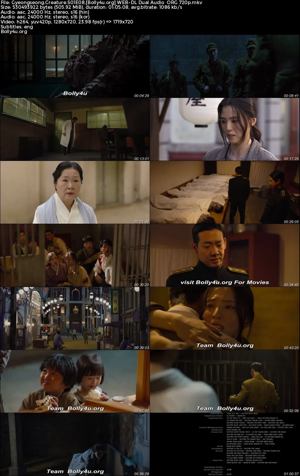 Gyeongseong Creature 2023 WEB-DL Hindi Dual Audio ORG S01 Part 02 Complete Download 720p  480p