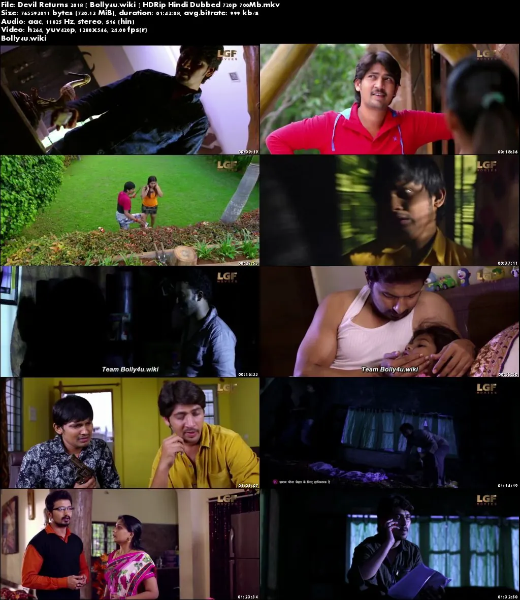 Devil Returns 2018 HDRip 300MB Hindi Dubbed 480p Download