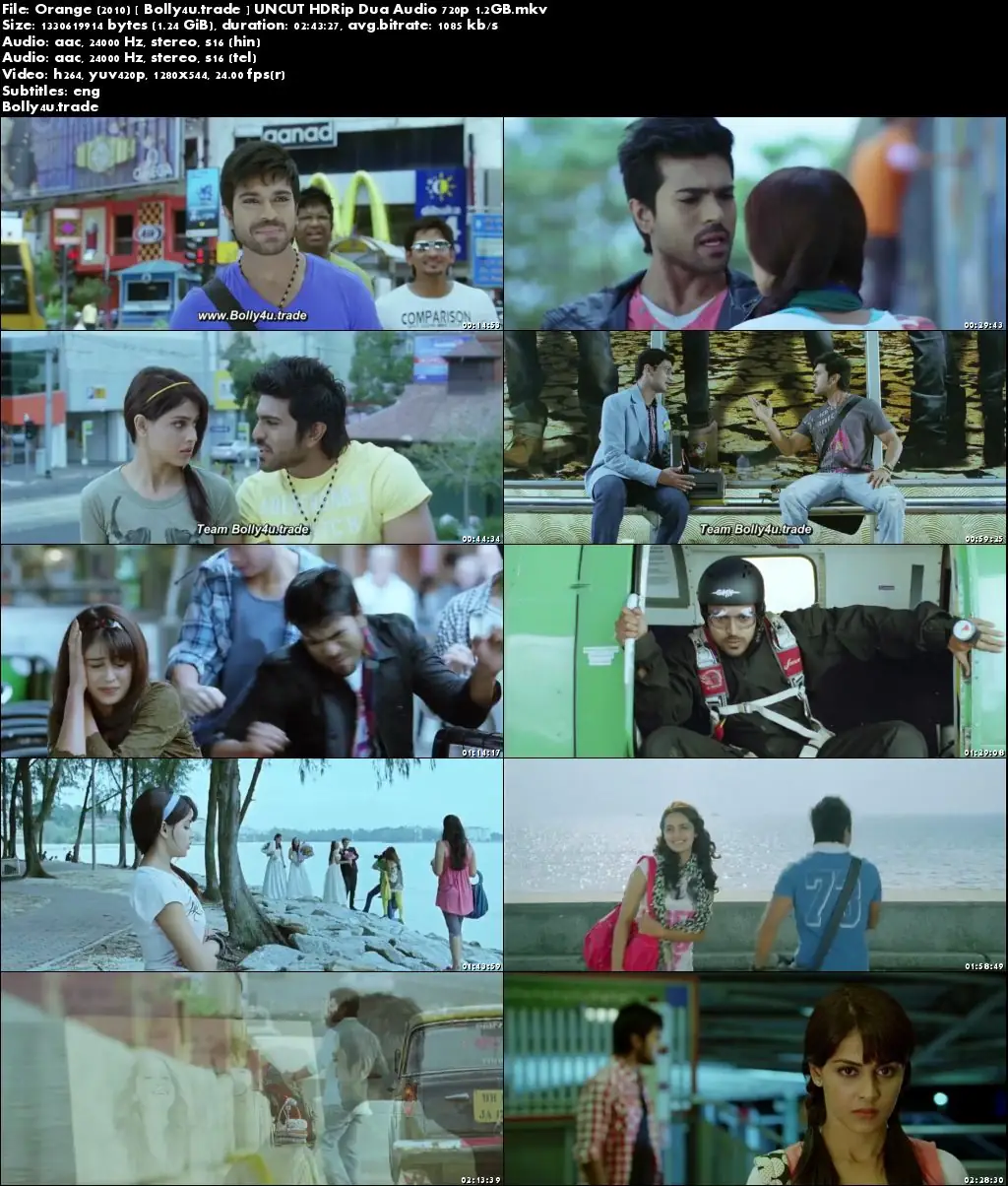 Orange 2010 HDRip UNCUT Hindi Dubbed Dual Audio 720p ESub Download
