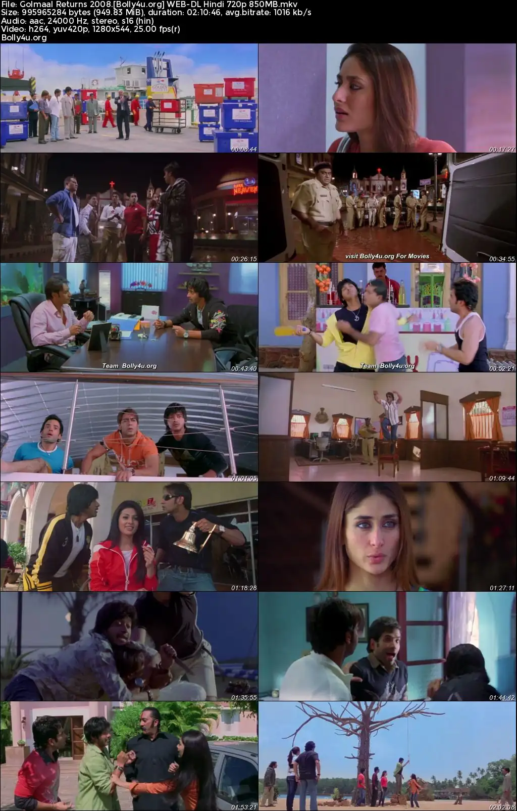 Golmaal Returns 2008 WEB-DL Hindi Full Movie Download 720p  480p