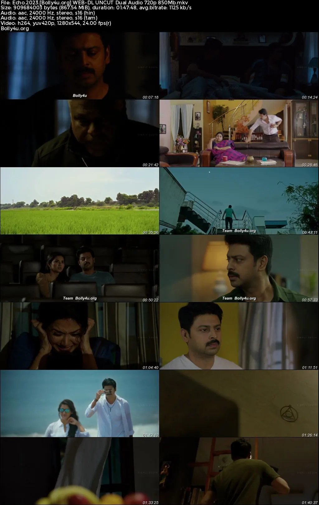 Echo 2023 WEB-DL UNCUT Hindi Dual Audio ORG Full Movie Download 1080p  720p  480p