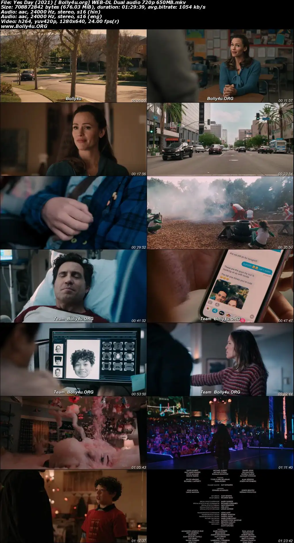 Yes Day 2021 WEB-DL 300Mb Hindi Dual Audio 480p Download