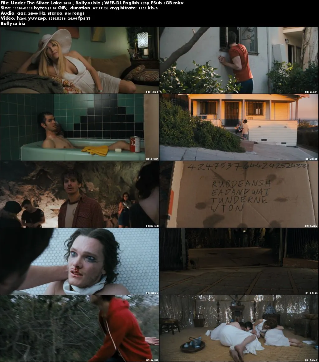 Under The Silver Lake 2018 WEB-DL 400MB English 480p Download