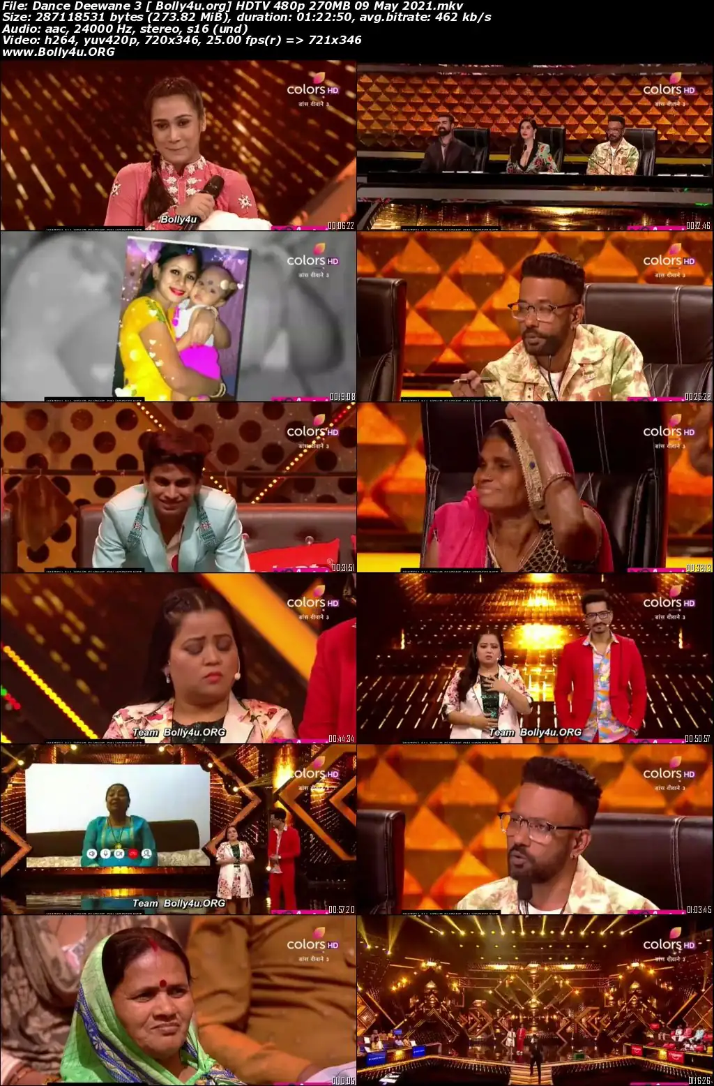 Dance Deewane 3 HDTV 480p 270MB 09 May 2021 Download