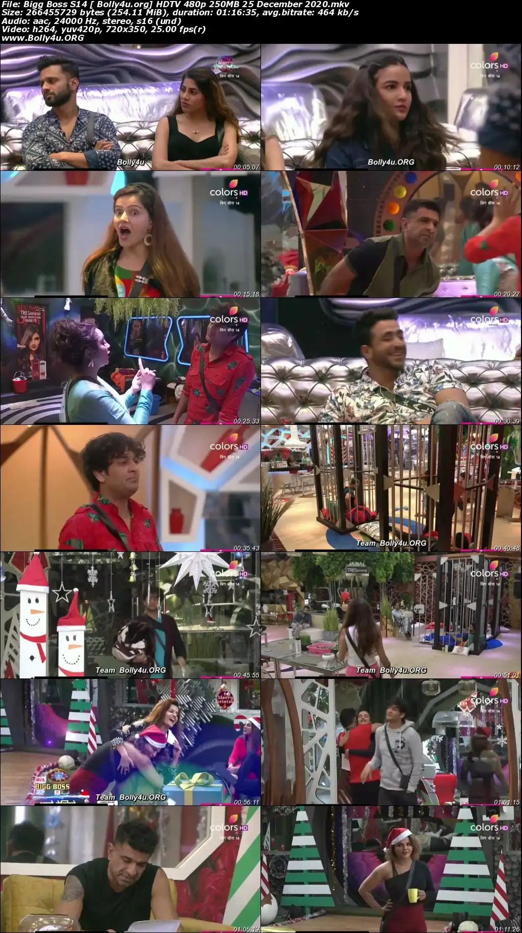 Bigg Boss S14 HDTV 480p 250MB 25 December 2020 Download