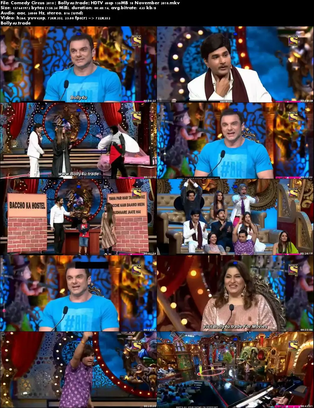 Comedy Circus 2018 HDTV 480p 150MB 10 November 2018 Download