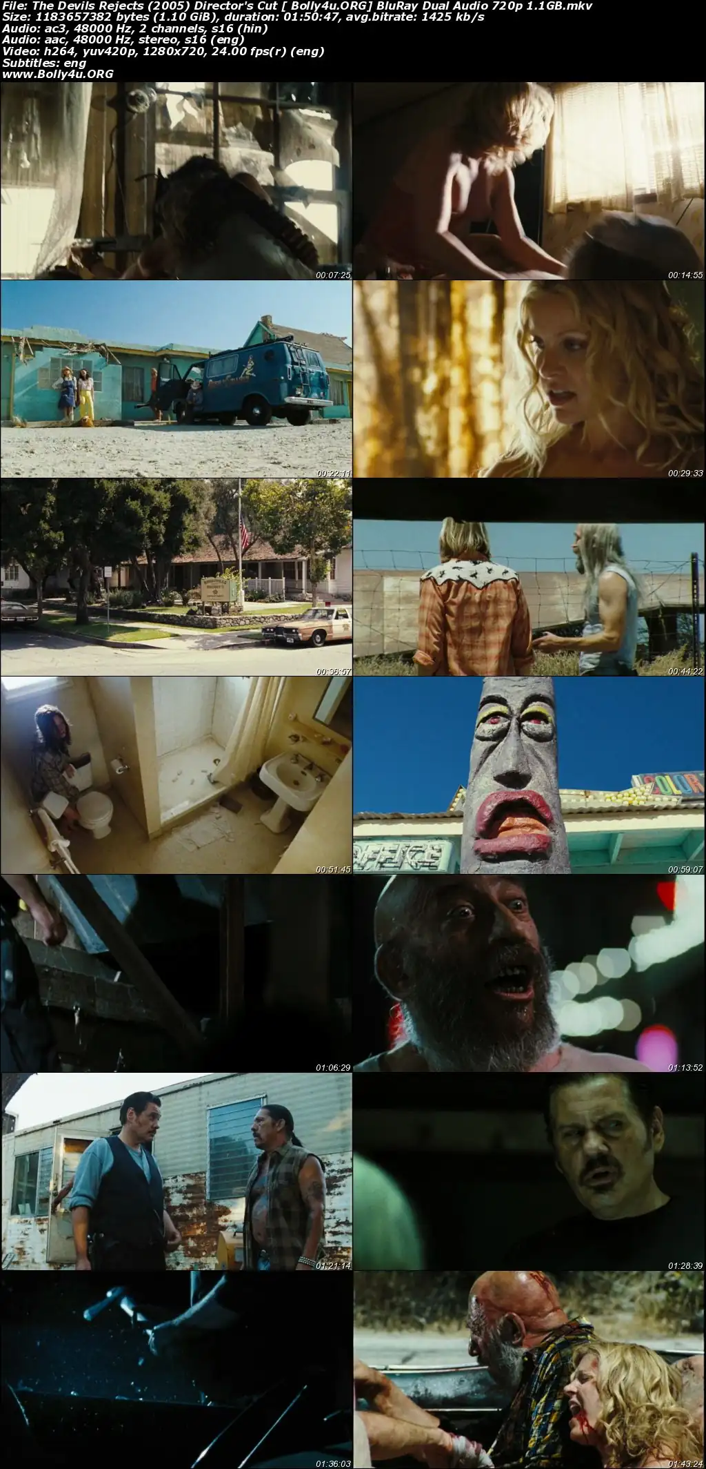 The Devils Rejects 2005 BRRip 400MB Directors Cut Hindi Dual Audio 480p Download