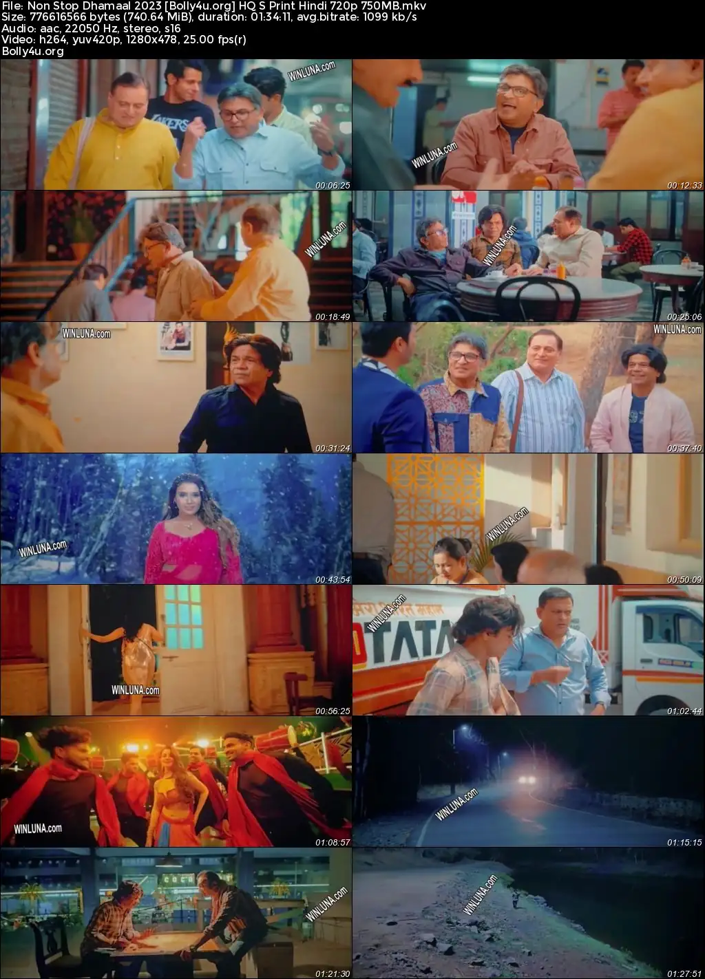 Non Stop Dhamaal 2023 HQ S Print Hindi Full Movie Download 1080p  720p  480p
