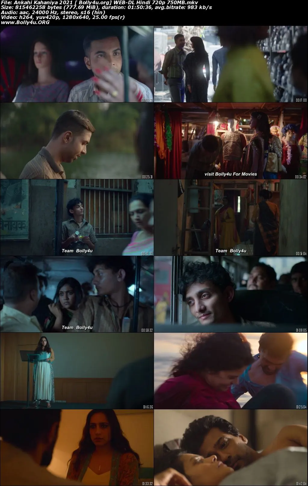 Ankahi Kahaniya 2021 WEB-DL 750Mb Hindi Movie Download 720p