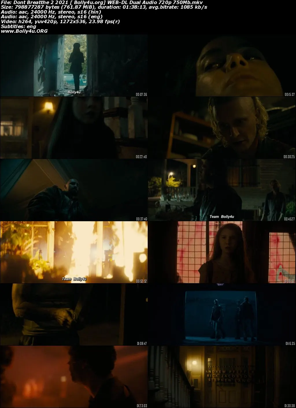 Dont Breathe 2 2021 WEB-DL 350Mb Hindi CAM Cleaned Dual Audio 480p Download