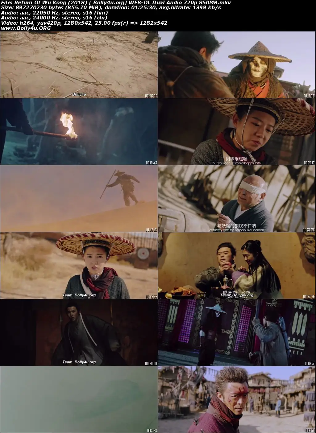 Return Of Wu Kong 2018 WEB-DL Hindi Dual Audio 720p 480p Download