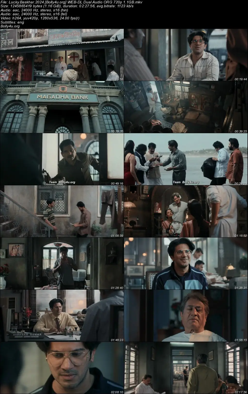 Lucky Baskhar 2024 WEB-DL UNCUT Hindi Dual Audio ORG Full Movie Download 1080p  720p  480p
