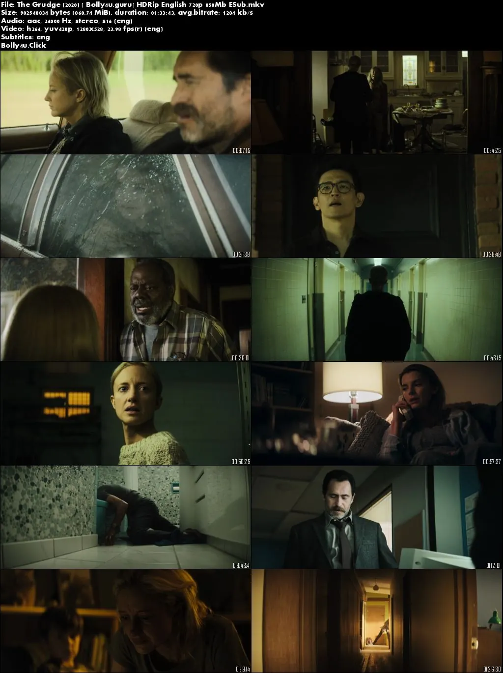 The Grudge 2020 HDRip 300MB English 480p ESub Download