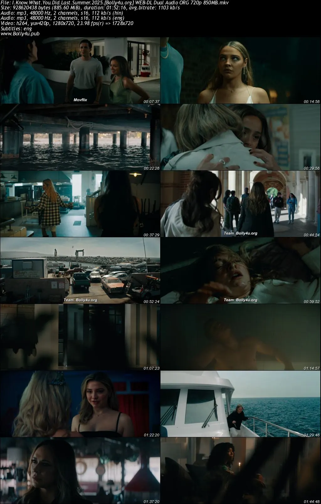 I Know What You Did Last Summer 2025 WEB-DL Hindi Dual Audio ORG Full Movie Download 1080p  720p  480p