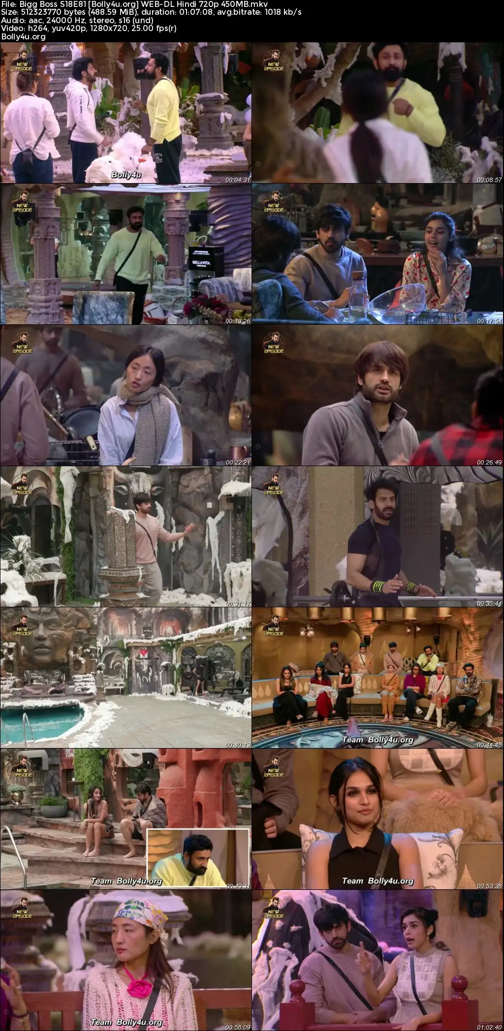 Bigg Boss 2024 WEB-DL Hindi S18E81 Download 720p  480p