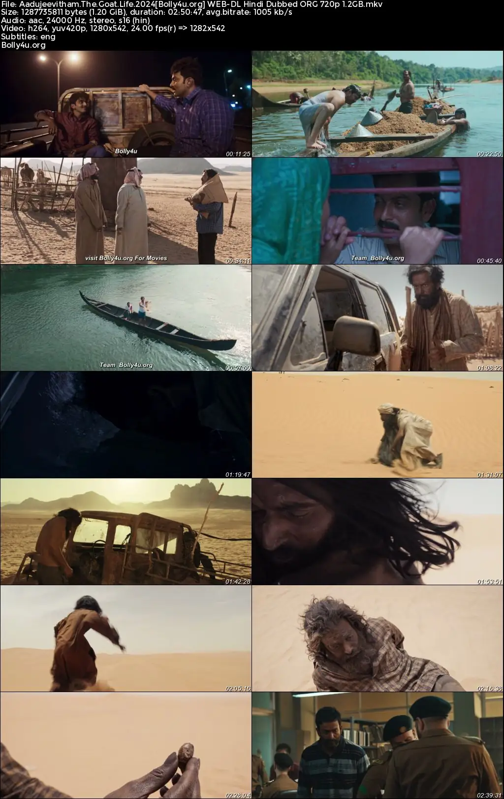 Aadujeevitham The Goat Life 2024 WEB-DL UNCUT Hindi Dubbed ORG Full Movie Download 1080p  720p  480p