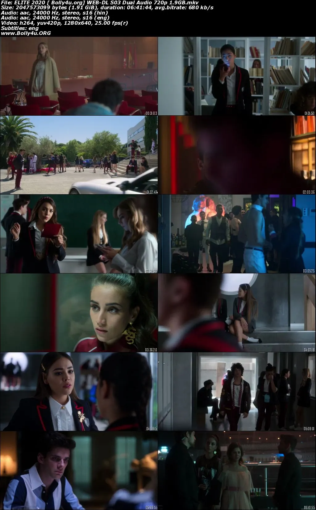  Elite 2020 WEB-DL 1.9GB Hindi Dual Audio S03 Download 720p