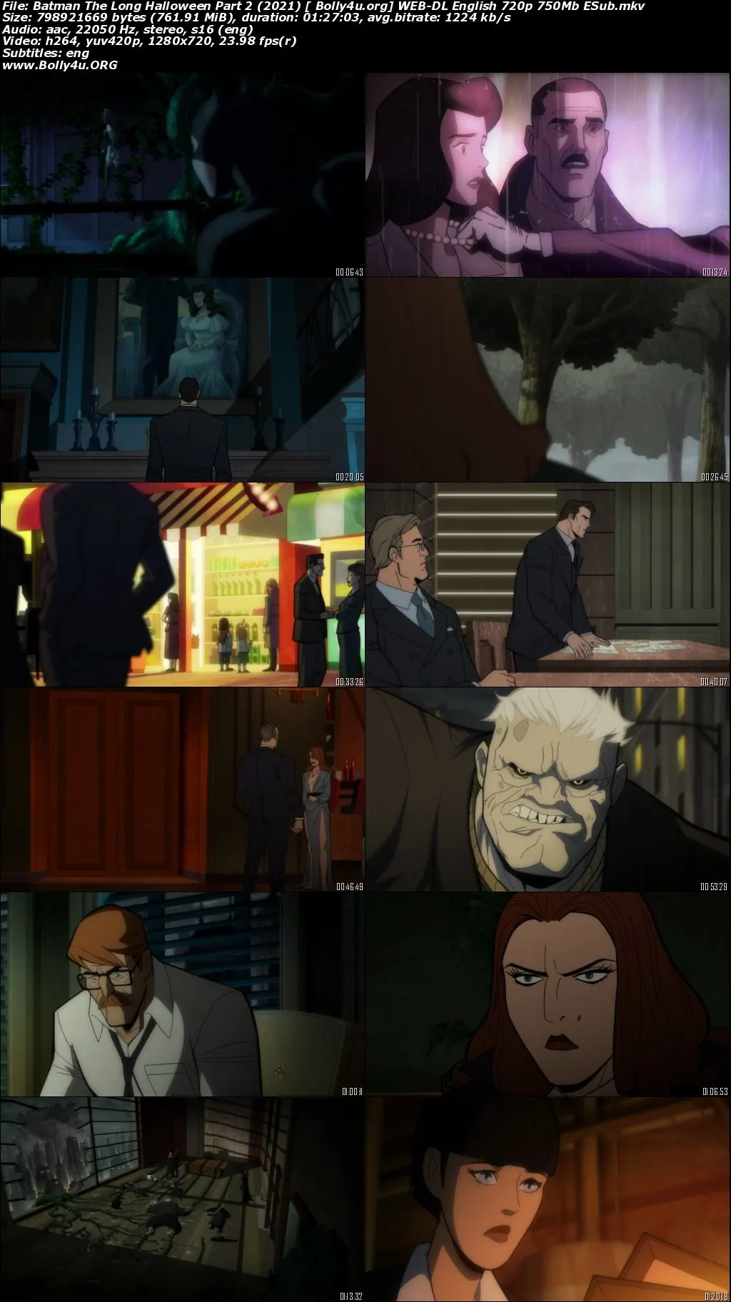 Batman The Long Halloween Part 2 2021 WEB-DL 750MB English 720p ESub Download