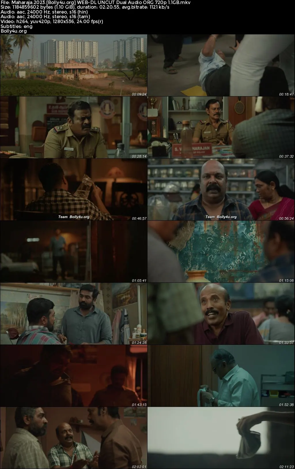 Maharaja 2024 WEB-DL UNCUT Hindi Dual Audio ORG Full Movie Download 1080p  720p  480p