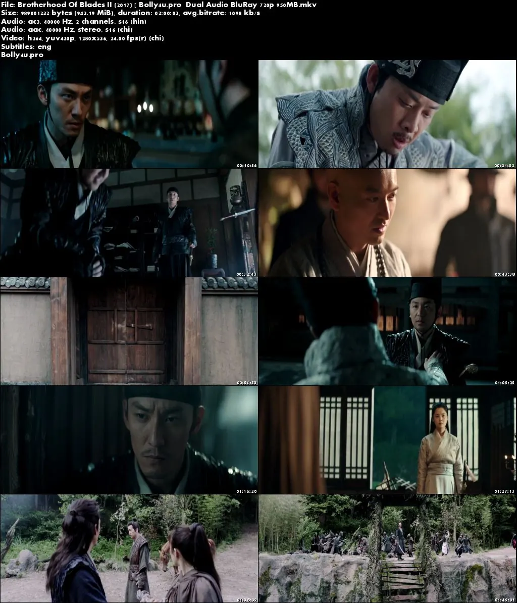 Brotherhood Of Blades II 2017 BluRay 350MB Hindi Dual Audio 480p Download