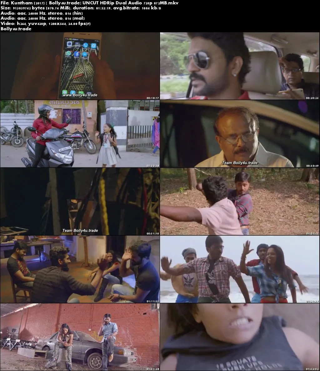 Kuntham 2017 HDRip 850MB UNCUT Hindi Dual Audio 720p Download