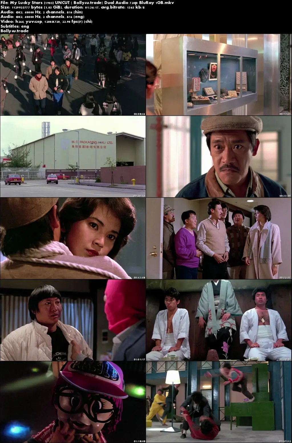 My Lucky Stars 1985 BluRay 1GB UNCUT Hindi Dual Audio 720p Download