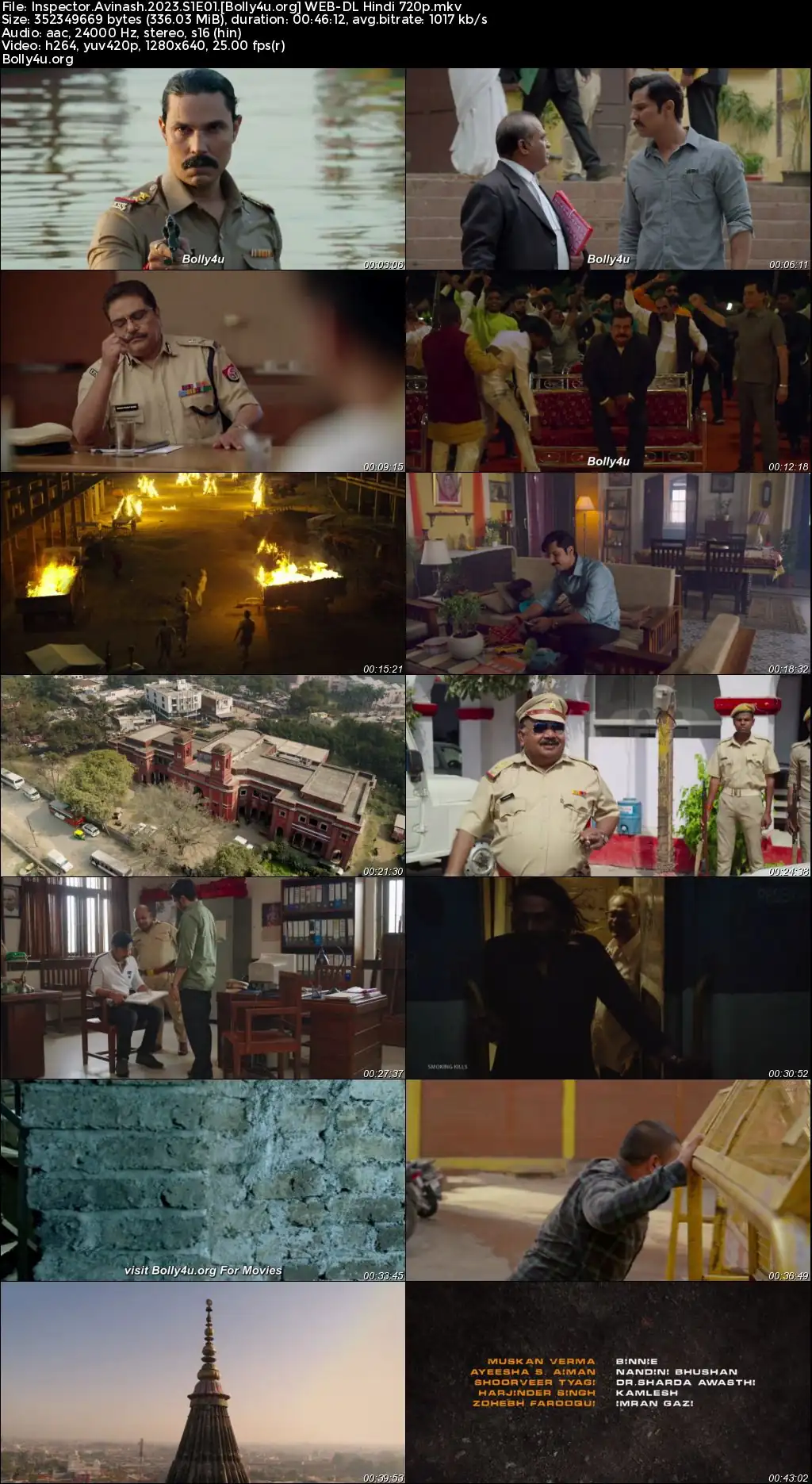 Inspector Avinash 2023 WEB-DL Hindi S01 Complete Download 720p  480p