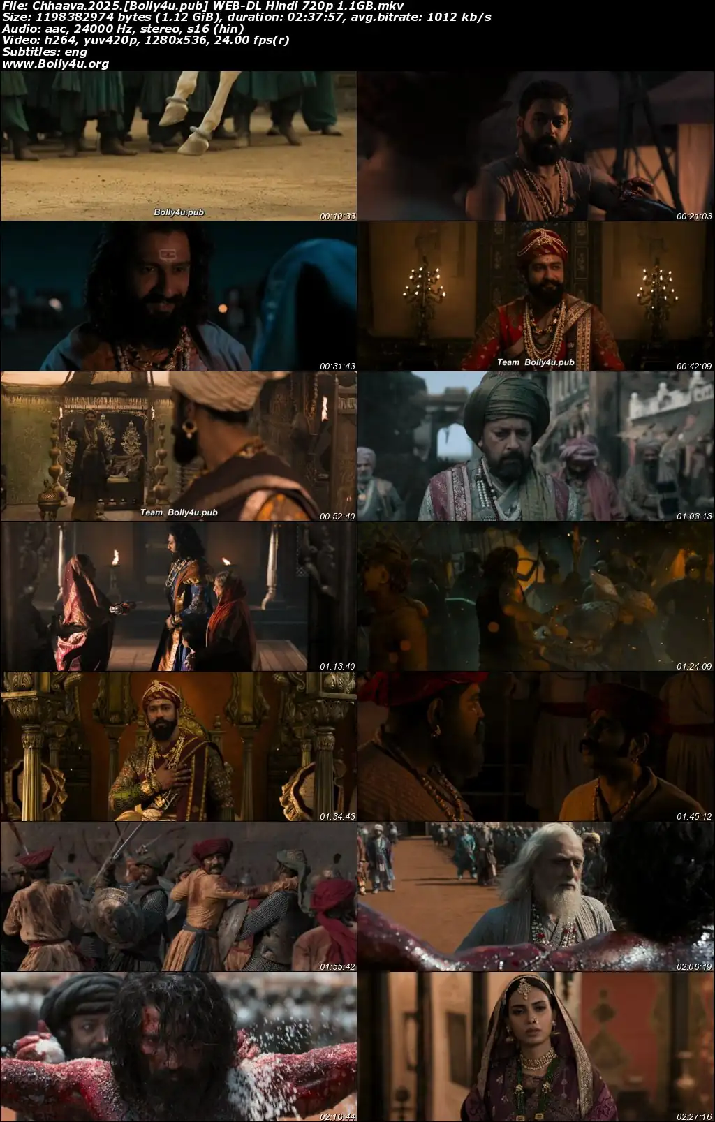 Chhaava 2025 WEB-DL Hindi Full Movie Download 1080p  720p  480p