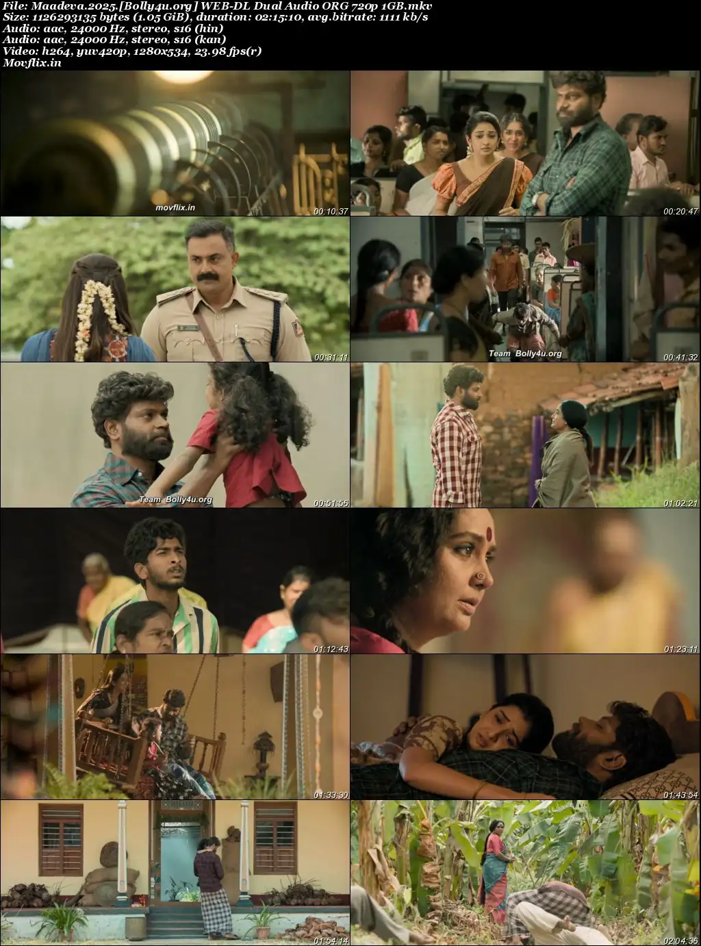 Maadeva 2025 WEB-DL UNCUT Hindi Dual Audio ORG Full Movie Download 1080p  720p  480p