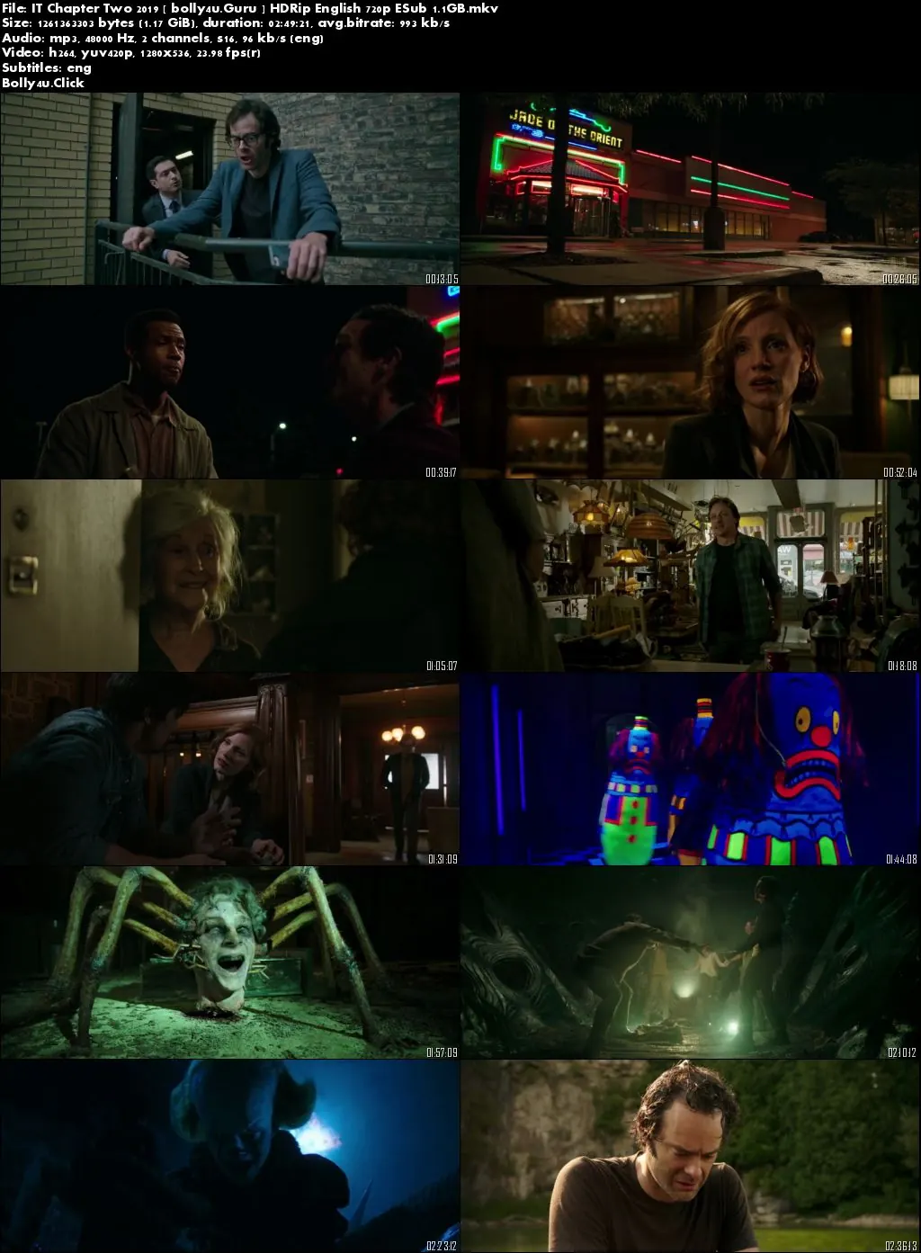 IT Chapter Two 2019 WEB-DL 500MB English 480p ESub Download