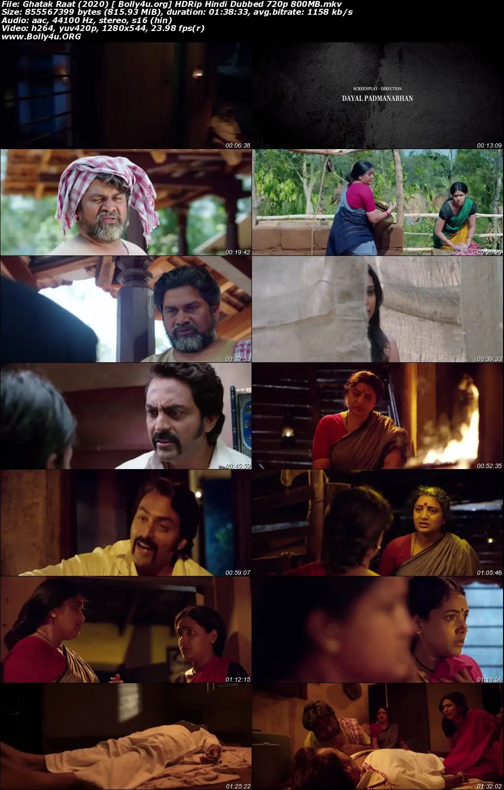 Ghatak Raat 2020 HDRip 800Mb Hindi Dubbed 720p Download