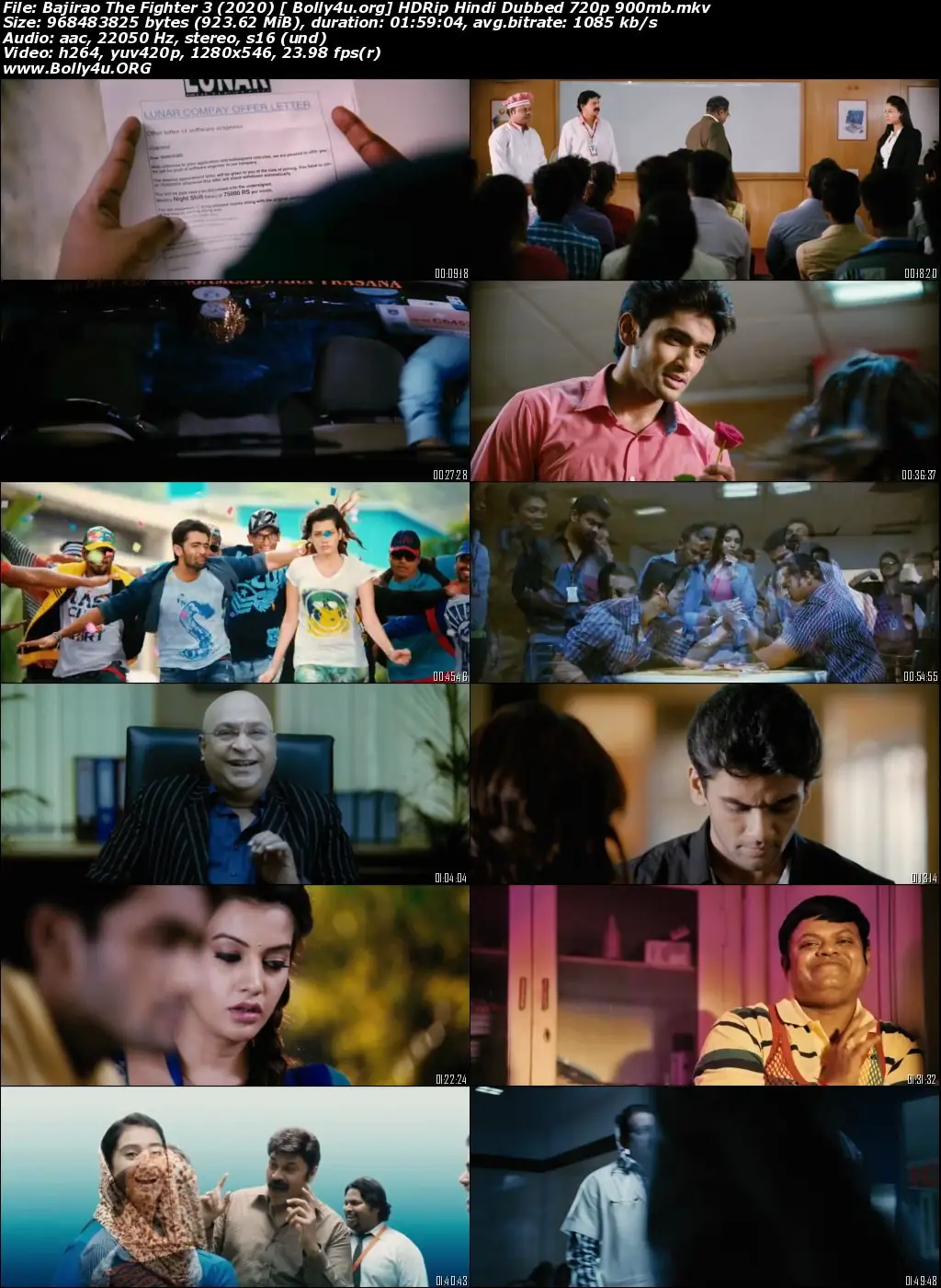 Bajirao The Fighter 3 2020 HDRip 900MB Hindi Dubbed 720p Download