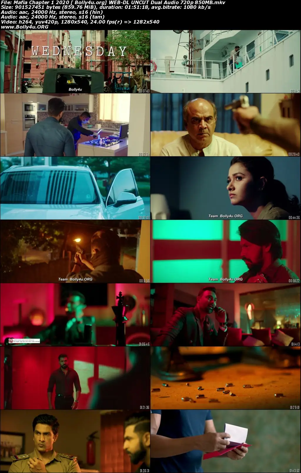 Mafia Chapter 1 2020 WEB-DL 400Mb UNCUT Hindi Dual Audio 480p download