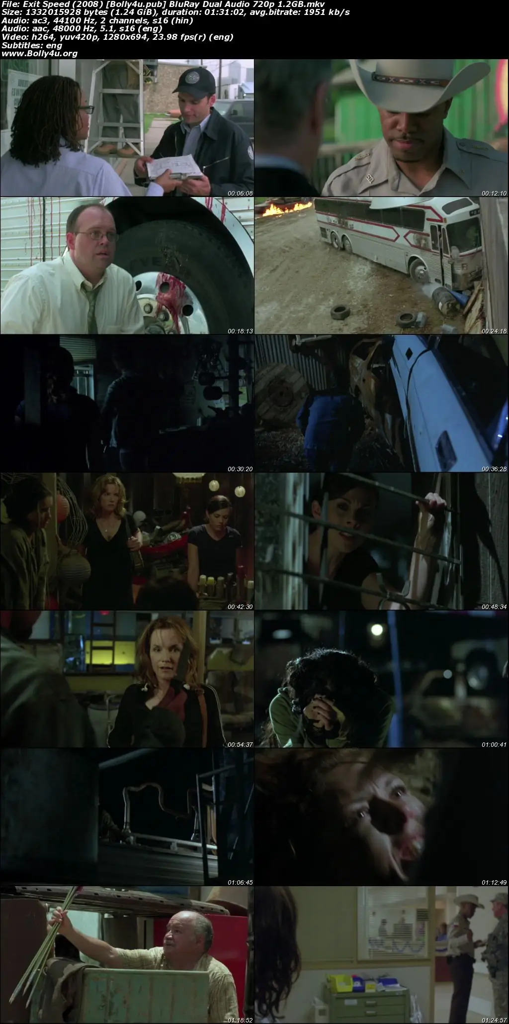 Exit Speed 2008 BluRay Hindi Dual Audio Full Movie Download 720p  480p