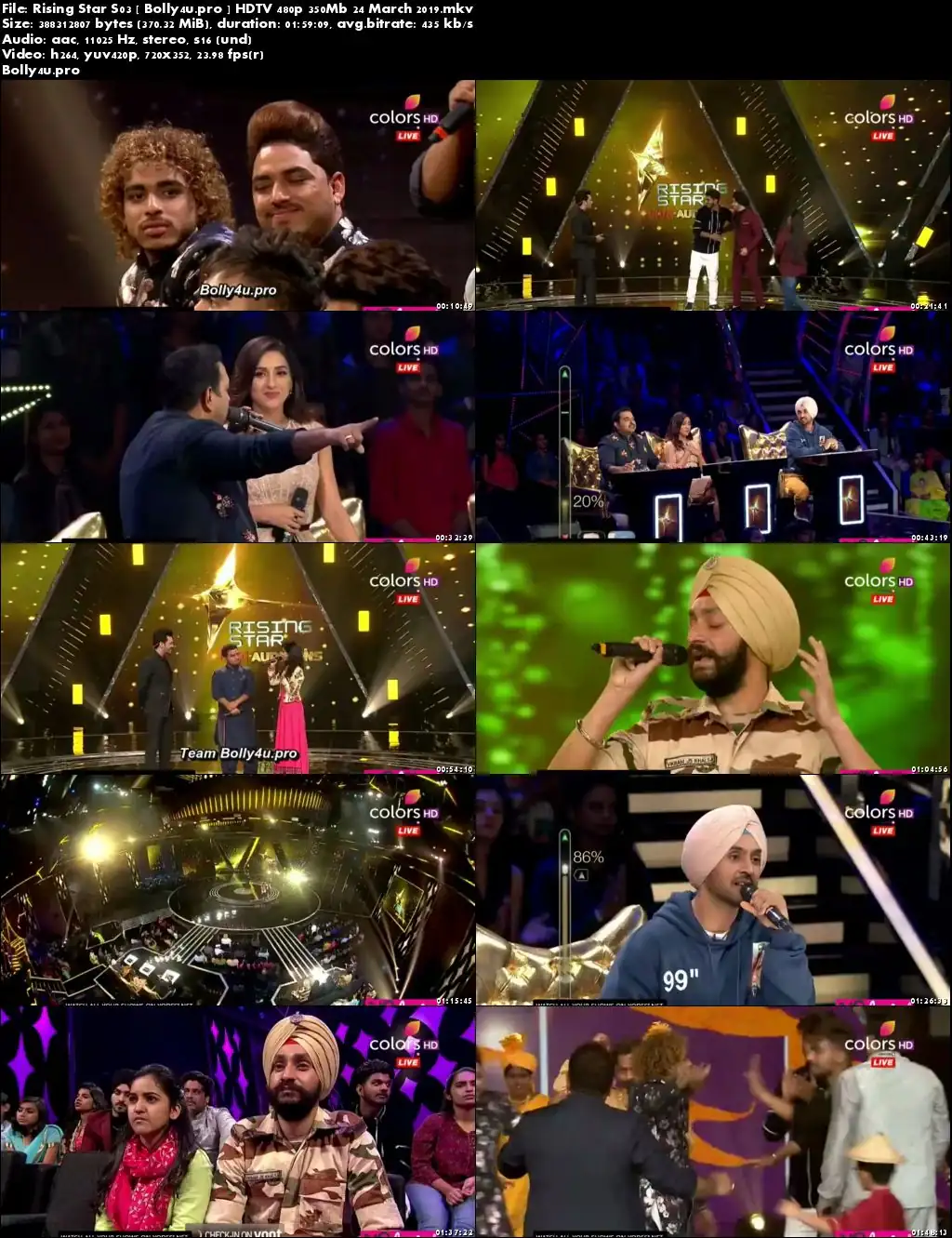 Rising Star S03 HDTV 480p 350Mb 24 March 2019 Download