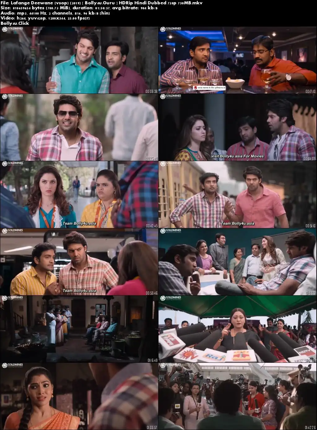 Lafange Deewane 2019 HDRip 750MB Hindi Dubbed 720p Download