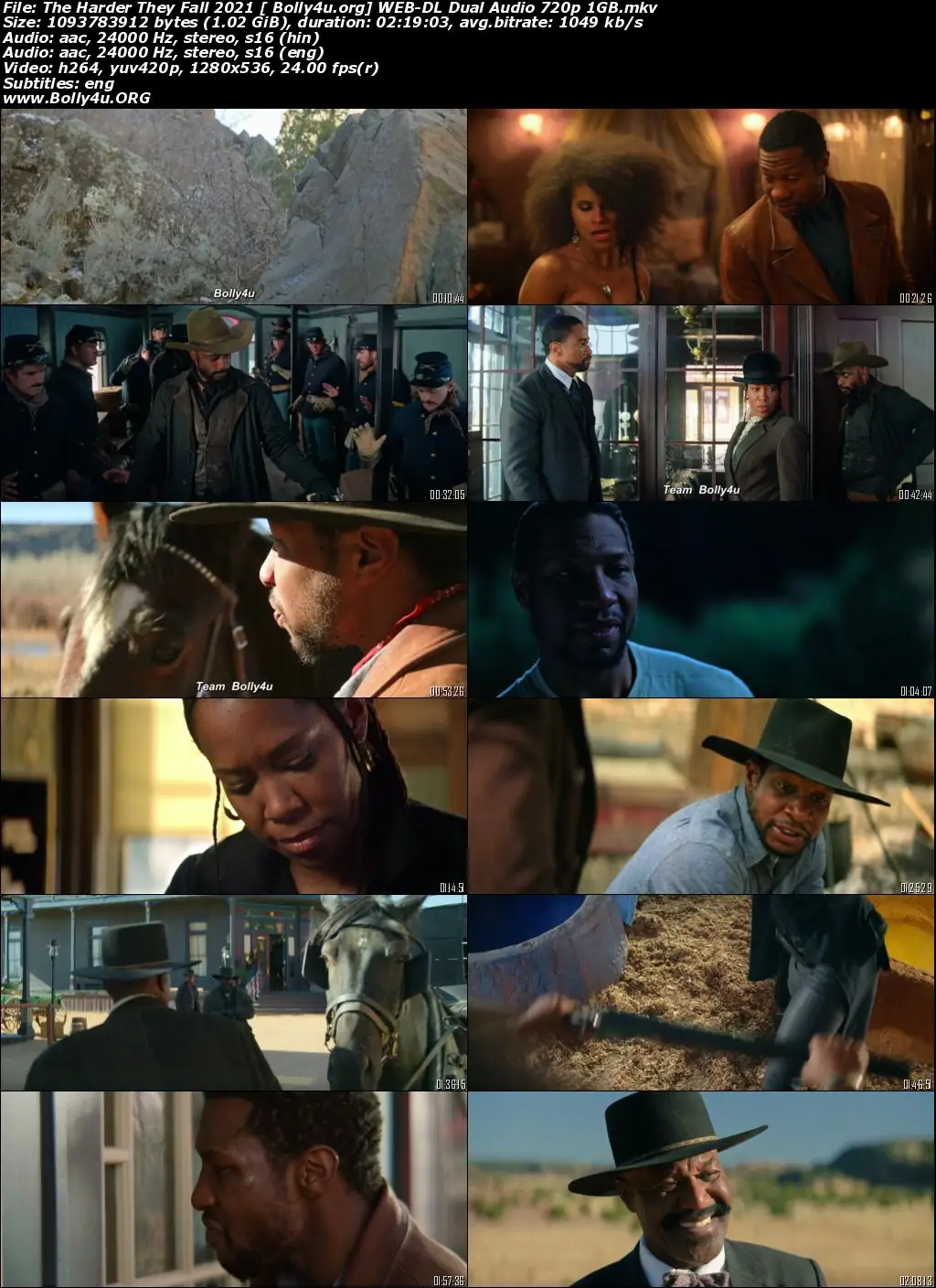 The Harder They Fall 2021 WEB-DL 1GB Hindi Dual Audio 720p Download
