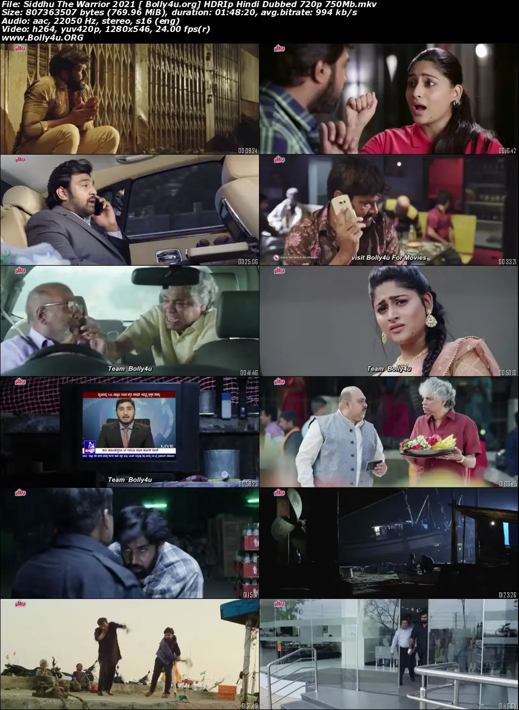 Siddhu The Warrior 2021 HDRip 350MB Hindi Dubbed 480p Download