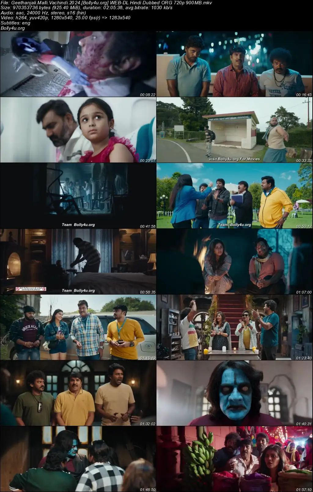 Geethanjali Malli Vachindi 2024 WEB-DL Hindi Dubbed ORG Full Movie Download 1080p  720p  480p