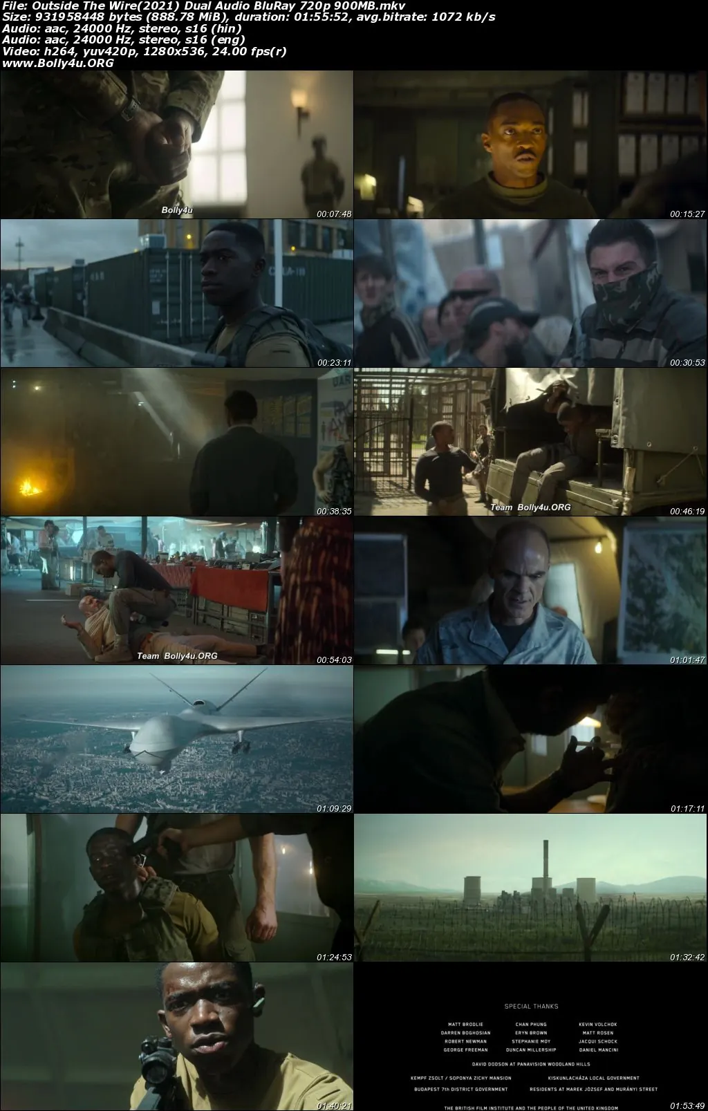 Outside The Wire 2021 BluRay 400Mb Hindi Dual Audio ORG 480p Download